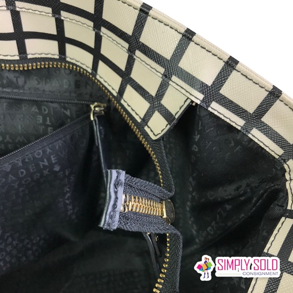 Kate Spade New York Penn Place Margareta Tote Women's Shoulder Bag Tan Black - Picture 10 of 11